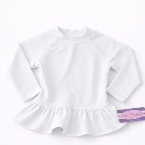 NWT: Kids White Rashguard